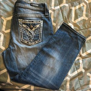 Vigoss Women's Distressed Blue Skinny Jeans